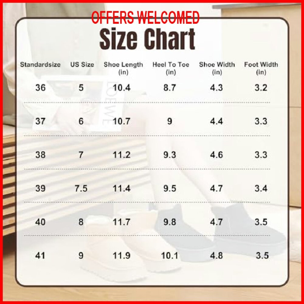 Platform Ankle Boots with Memory Foam, Waterproof… - image 8